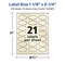 Avery Pearlized Ivory Oval Scalloped Labels with Sure Feed Technology, Print-to-the-Edge, 1-1/8" x 2-1/4"